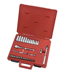 Proto® 3/8" Drive 29 Piece Metric Socket, Combination Set - 12 Point - First Tool & Supply
