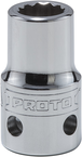 Proto® Tether-Ready 1/2" Drive Socket 11 mm - 12 Point - First Tool & Supply