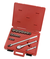 Proto® 1/2" Drive 18 Piece Socket Set - 12 Point - First Tool & Supply