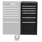 Proto® 440SS Side Cabinet - 6 Drawer, Black - First Tool & Supply