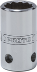 Proto® Tether-Ready 1/2" Drive Socket 15 mm - 12 Point - First Tool & Supply