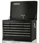 Proto® 440SS 27" Top Chest with Drop Front - 12 Drawer, Black - First Tool & Supply
