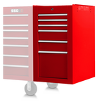 Proto® 550S Side Cabinet - 6 Drawer, Gloss Red - First Tool & Supply