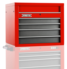 Proto® 550S 34" Top Chest - 4 Drawer, Gloss Red - First Tool & Supply