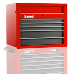 Proto® 550S 34" Top Chest - 5 Drawer, Gloss Red - First Tool & Supply