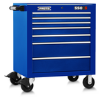 Proto® 550S 34" Roller Cabinet - 7 Drawer, Gloss Blue - First Tool & Supply