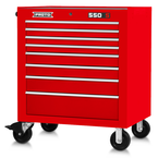 Proto® 550S 34" Roller Cabinet - 8 Drawer, Gloss Red - First Tool & Supply