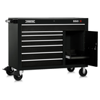 Proto® 550S 50" Workstation - 7 Drawer & 1 Shelf, Gloss Black - First Tool & Supply