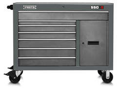 Proto® 550S 50" Workstation - 7 Drawer & 1 Shelf, Dual Gray - First Tool & Supply