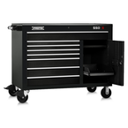 Proto® 550S 50" Workstation - 8 Drawer & 2 Shelves, Gloss Black - First Tool & Supply