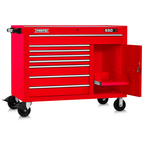 Proto® 550S 50" Workstation - 8 Drawer & 1 Shelf, Gloss Red - First Tool & Supply