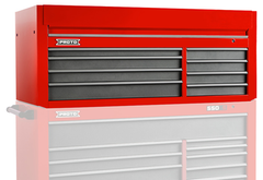 Proto® 550S 66" Top Chest - 8 Drawer, Safety Red and Gray - First Tool & Supply