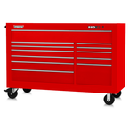 Proto® 550S 66" Workstation - 12 Drawer, Gloss Red - First Tool & Supply