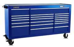 Proto® 550S 78" Workstation - 20 Drawer, Gloss Blue - First Tool & Supply