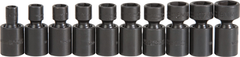 Proto® 3/8" Drive 10 Piece Metric Universal Impact Socket Set - 6 Point - First Tool & Supply