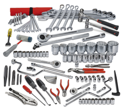 Proto® 99 Piece Metric Heavy Equipment Set With Top Chest J442715-6RD-D - First Tool & Supply