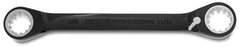 Proto® Black Chrome Double Box Reversible Ratcheting Wrench 5/8" x 11/16" - Spline - First Tool & Supply