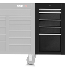 Proto® 550S Side Cabinet - 5 Drawer, Dual Black - First Tool & Supply
