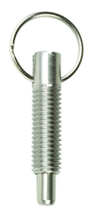 Pull Ring Retractable 1/4-20, Locking without Locking Element, Stainless Steel - First Tool & Supply