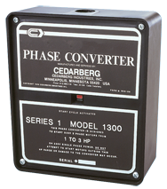 Series 1 Phase Converter - #1200B; 1/2 to 1HP - First Tool & Supply