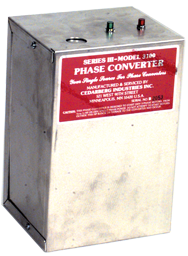Heavy Duty Static Phase Converter - #3300; 2 to 3HP - First Tool & Supply