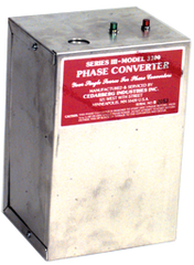 Heavy Duty Static Phase Converter - #3100; 1/4 to 1/2HP - First Tool & Supply