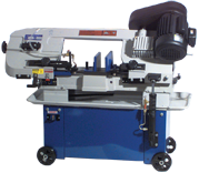 Horizontal/Vertical Bandsaw - #UC180AJ; 7 x 12'' Capacity; 1HP, 1PH, 110/220V Motor - First Tool & Supply