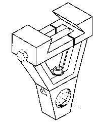 Right Angle Arbor Support for Vertical Milling Machine - Model #HR-OUT-BR-50 - First Tool & Supply