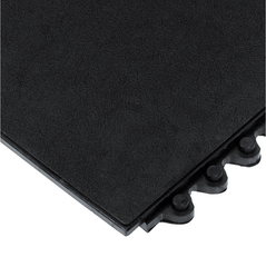 24 / Seven Floor Mat - 3' x 3' x 5/8" Thick (Black Solid All Purpose) - First Tool & Supply