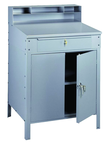 34-1/2" W x 29" D x 53" H - Foreman's Desk - Closed Type - w/Lockable Cabinet (w/Shelf) & Drawer - First Tool & Supply