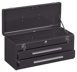 2-Drawer Portable Tool Chest - Model No.220B Brown 9.75H x 8.63D x 20.13''W - First Tool & Supply