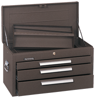 263 3-Drawer Mechanic's Chest - Model No.263B Brown 14.75H x 12-1/8D x 26.13''W - First Tool & Supply