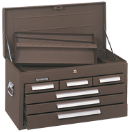 266 6-Drawer Mechanic's Chest - Model No.266B Brown 14.75H x 12D x 26.13''W - First Tool & Supply