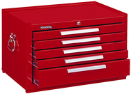 5-Drawer Mechanic's Chest w/ball bearing drawer slides - Model No.285XR Red 16.63H x 18D x 27''W - First Tool & Supply