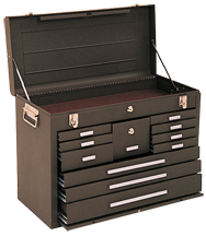 Journeyman 11-Drawer Chest - Model No.3611B Brown 18-7/8H x 12-1/8D x 26.75''W - First Tool & Supply