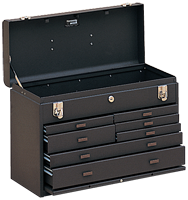 7-Drawer Apprentice Machinists' Chest - Model No.520B Brown 13.63H x 8.5D x 20.13''W - First Tool & Supply