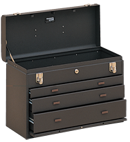 3-Drawer Apprentice Machinists' Chest - Model No.620 Brown 13.63H x 8.5D x 20.13''W - First Tool & Supply