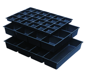 One-Piece ABS Drawer Divider Insert - 24 Compartments - For Use With Any 29" Roller Cabinet w/2" Drawers - First Tool & Supply