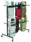 Double Tier Storage Rack Dolly Chairs-9-gauge Steel Frame - First Tool & Supply