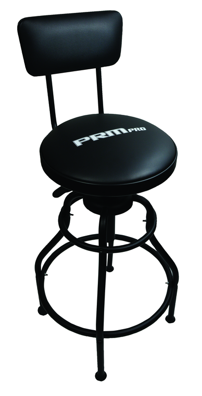 Adjustable Shop Stool with Back Support - First Tool & Supply