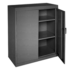46 x 24 x 42" (Black) - Counter Height Cabinet with Doors - First Tool & Supply