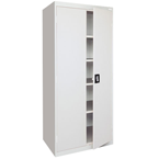 36 x 24 x 72" (Light Gray) - Storage Cabinet with Doors - First Tool & Supply