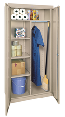 46 x 24 x 72" (Charcoal) - Combination Storage Cabinet with Doors - First Tool & Supply