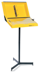 Yellow Information Workstand With Drop Pocket - First Tool & Supply