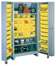 38 x 28 x 76'' (40 Bins Included) - Bin Storage Cabinet - First Tool & Supply