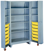 38 x 28 x 76'' (12 Bins Included) - Bin Storage Cabinet - First Tool & Supply