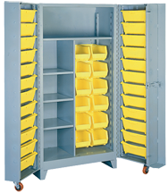 38 x 28 x 76'' (36 Bins Included) - Bin Storage Cabinet - First Tool & Supply