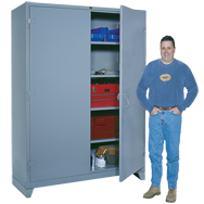 60 x 24 x 78'' (Dove Gray or Putty) - Full Height Wide Storage Cabinet - First Tool & Supply