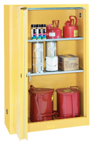 Flammable Liqiuds Storage Cabinet - #5445N 43 x 18 x 65'' (3 Shelves) - First Tool & Supply