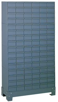 62-1/2 x 12-1/4 x 34-1/8'' (96 Compartments) - Steel Modular Parts Cabinet - First Tool & Supply